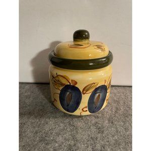 Vintage Royal Norfolk Jar with Lid, Fruit Pattern  #1045